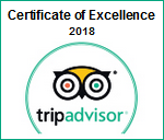 TripAdvisor Certificate of Excellence 2018